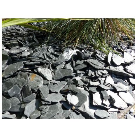 Schiefermulch SCHWARZ 10-40 - Pack 10 m² - 24 Säcke - 600 kg