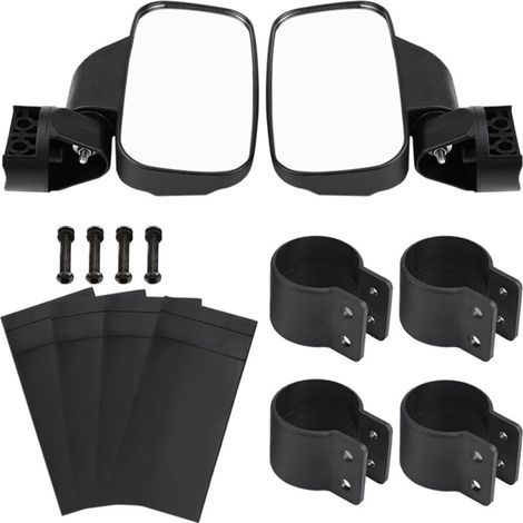 Rétroviseur latéral de moto réglable, conception convexe pour UTV Polaris Ranger RZR Can Am (1/5)