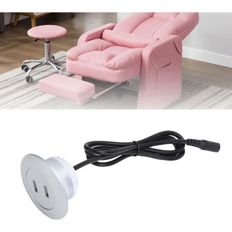 Toma USB doble para sillones reclinables eléctricos, suministros para bricolaje con circuito de protección integrado (1/5)