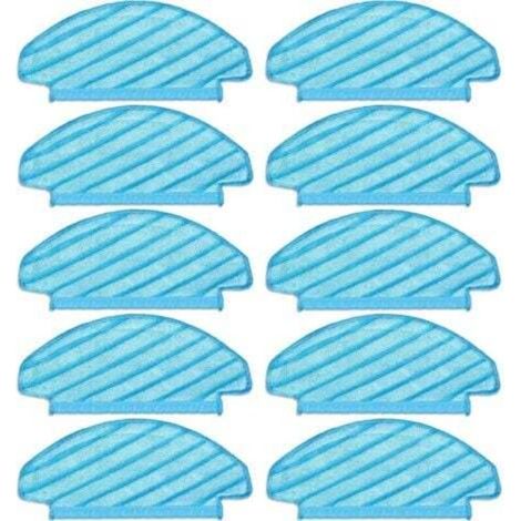 [NON UTILIZZATO] (10 pezzi) Panni lavabili e riutilizzabili per aspirapolvere ECOVACS DEEBOT OZMO T8/ T8+/ T8 AIVI/ T9/ T9 MAX/ N8 Pro, panni per la pulizia, salviette detergenti resistenti