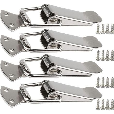 Spannverschluss aus Edelstahl mit Schraube, 55,6 mm Hebelverschluss, federbelasteter Knebelverschluss, Klemmclip, Kastenverschluss, abschließbare Kappe für Werkzeugkasten (1/5)