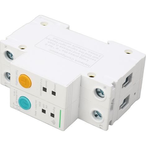 Disjoncteur intelligent TONGOU 230 V 63 A bipolaire avec Wi-Fi et protection contre les courants de fuite à la terre (30 mA). (1/5)
