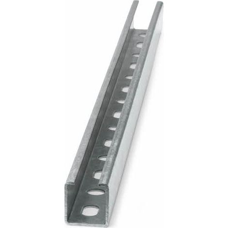 Riel perforado para cargas ligeras tipo "C" - ATLANTIS C2-H 28 x 30 x 1,8 x 3000 - Caja de 10