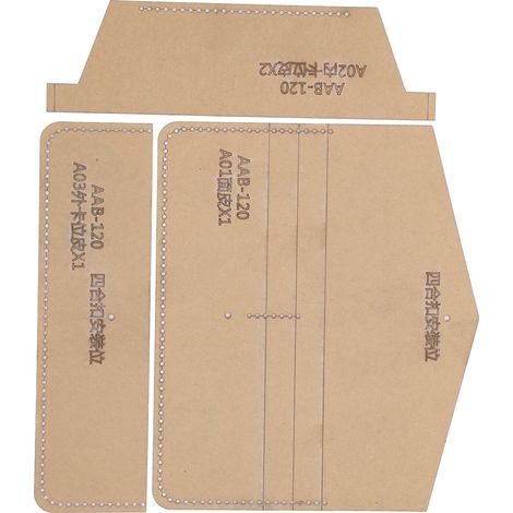Modèle de Découpe en Cuir pour Portefeuille Long, Outil DIY Accessoires Sacs (1/5)