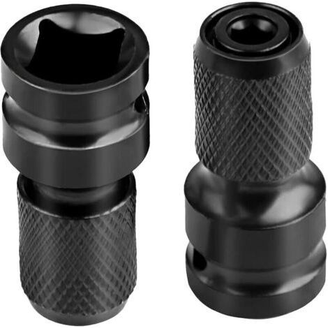 Impact Socket Adapter, 1/2\" Square to 1/4\" Hex, for Impact Ratchet Wrench and Screwdriver Bit Holder 2pcs (1/5)
