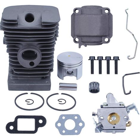 Cylinder Piston Pan Screws Carburatore Throttle Choke Rod Kit per STIHL 018 MS180 MS 180 Gas Gas Saw Motor Rebuild Parts 38MM (1/5)