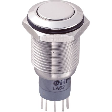 TRU COMPONENTS 701966 LAS2GQF-11Z/S/P Vandalismusgeschützter Druckschalter 250 V/AC 3 A 1 x Ein/Ein (1/2)
