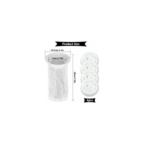Set mit 4 Regenwasserfiltern für 1000-Liter-IBC-Container, aus Nylon, mit Anschluss für den IBC-Deckel