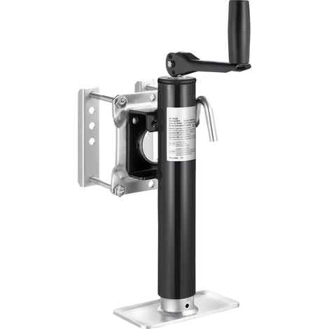 Mophorn Cric de remorque, charge dynamique de 2000 lb, pivotant robuste, levage de 10 po, boulonné pour remorques de camping-car, de chevaux, utilitaires et de yacht (1/5)