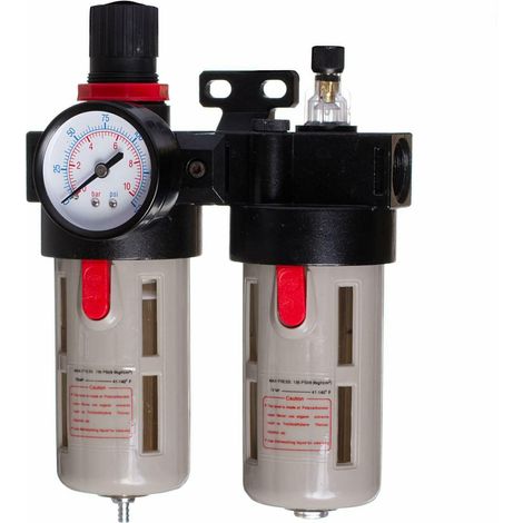 FILTRO DE AIRE REDUCTOR LUBRICADOR NEUMÁTICO 1/2 PULGADA 40UM (1/4)