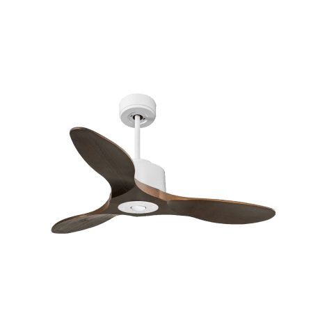 Modulo Regular Ring  - Super destratificateur et ventilateur DC 106 cm blanc pales bois sombre sans Lumière  15 à 20 m² (1/5)