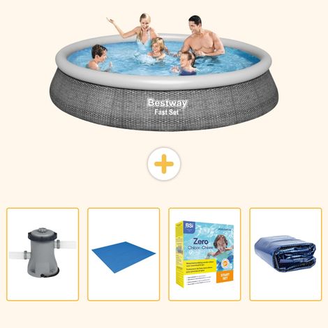 Bestway Bestway Fast Set Ronde - 396x84 cm - 5-pièces S245 (1/5)