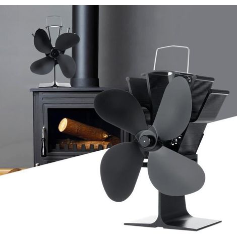 Ventilateur de cheminée - TEMPSA - 4 lames - 1400RPM - Silencieux - Distribution de chauffage (1/4)