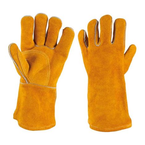 Guanti KS TOOLS TOOLS - Pelle - Corto - Per saldatore - Taglia L - 985.7035