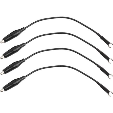 Ensemble de 4 câbles de mise à la terre pour sonde d'oscilloscope avec pince, accessoires pour oscilloscope (1/4)
