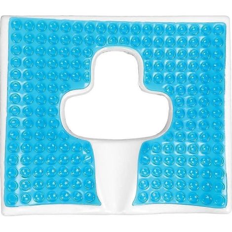 Coussin anti-escarres pour les fesses, coussin respirant en fibre avec ouverture en forme de T et design triangulaire incliné (1/5)