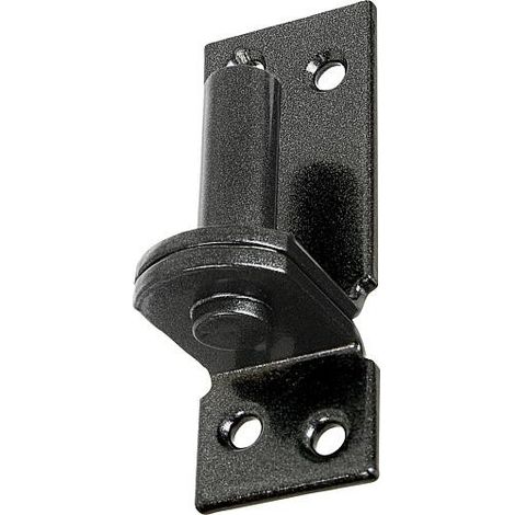 Kloben auf Platte DURAVIS® ⌀ 13 mm, DII-Haken,Material: Stahl, blau verzinkt, Oberfläche: schwarz-diamant