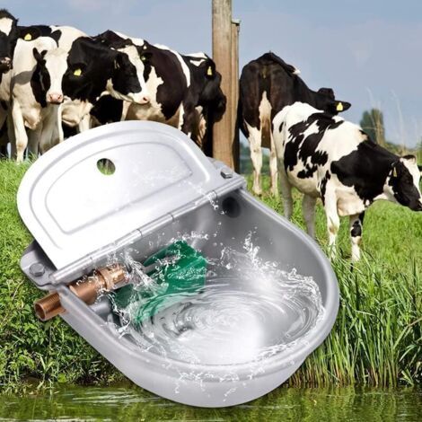 Abreuvoir automatique avec valve flottante en cuivre,Grande capacité,En acier inoxydable,Abreuvoir pour bovins,Abreuvoir automatique pour chien,Gamelle automatique pour cheval (1/5)