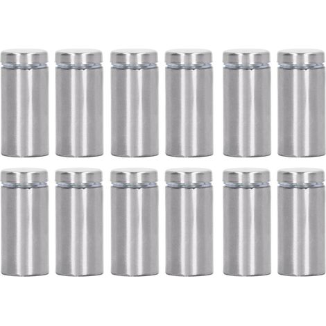 12 pièces entretoises en acier inoxydable pour enseigne murale publicitaire acrylique 19 x 40 mm (1/5)