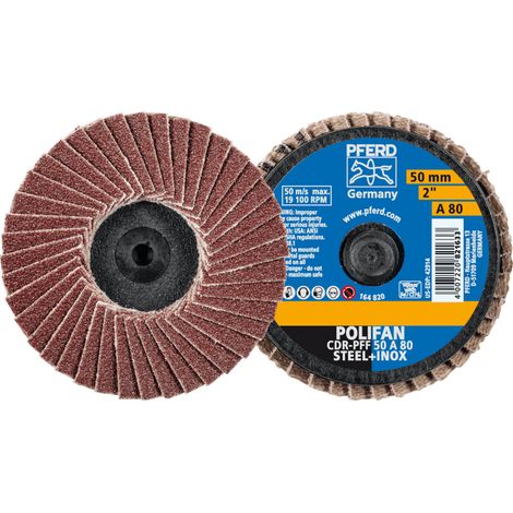 PFERD TOOLS COMBIDISC Korund Mini-POLIFAN CDR Ø 50mm A80 für universelle Anwendungen 10 Stk