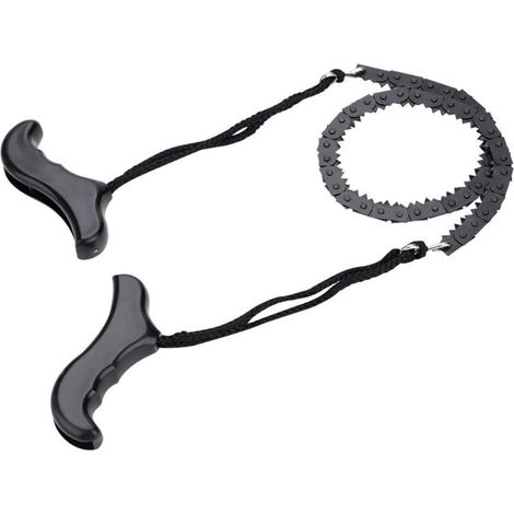 Taschenkettensäge, Survival-Handsäge, tragbare, leichte Metall-Handkettensäge, Outdoor-Notfall-Überlebenszubehör