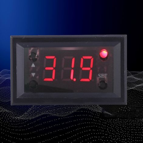 Thermostat numérique W1218, 12 V CC, -20 à 100 °C, voyant rouge, 12 V CC (1/5)