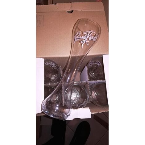 Lot de 6 verres Kwak - 25 cl - Verres à bière officiels neufs