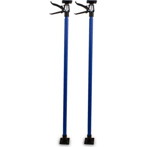 Bituxx 2x Schnellspannstütze Deckenstütze Einhandstütze Montagestütze 115-290 cm (1 Paar)