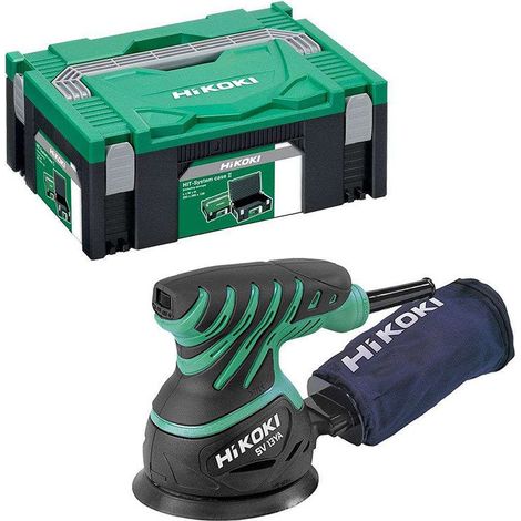 HIKOKI Exzenterschleifer SV13YA (HSCII) (230 Watt, 230 V, Schleifplatte-Ø 125 mm, Leerlaufdrehzahl 7.000-12.000 min-1, Schwingkreis-Ø 3,2 mm, im HIK-System-Case II, inkl. Staubbeutel) (1/4)