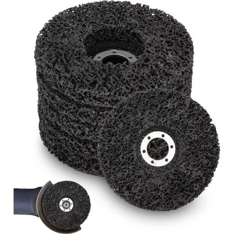 5 Pcs Grinding Disc, 125 x 22 mm, Abrasive Disc for Angle Grinder, CSD Abrasive Cleaning Disc, Coarse Cleaning Discs for Removing Rust from Paint (1/5)