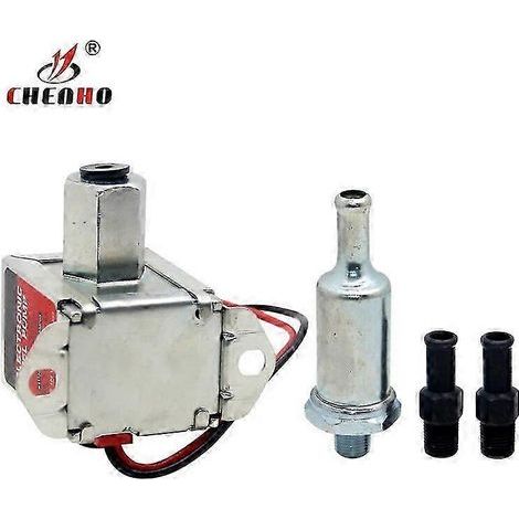Pompe à carburant basse pression 12V avec étiquette rouge compatible avec les carburateurs 4010. 440105. 40106 et 40107 (1/4)