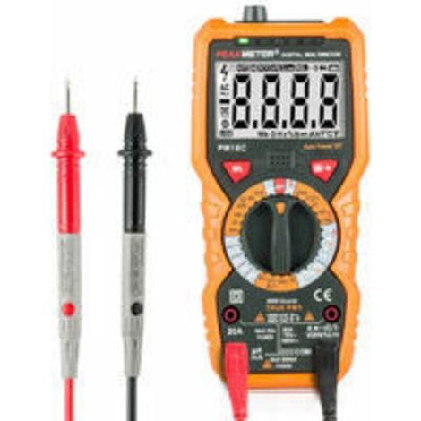 PM18C Digitalmultimeter AC DC Digitaler elektrischer Tester Berührungsloser automatischer Voltmeter Amperemeter Ohmmeter Spannungsdetektor Halten mit hintergrundbeleuchtetem Display STOL (1/4)