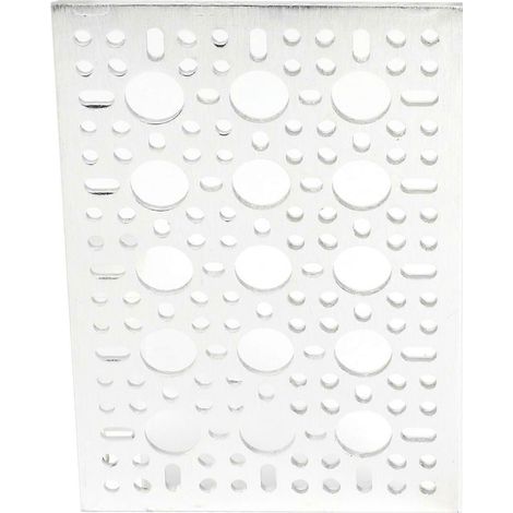 Panneau mural en grille d'aluminium, motif d'affichage, composant de contrôle industriel 3123 0096 0144
