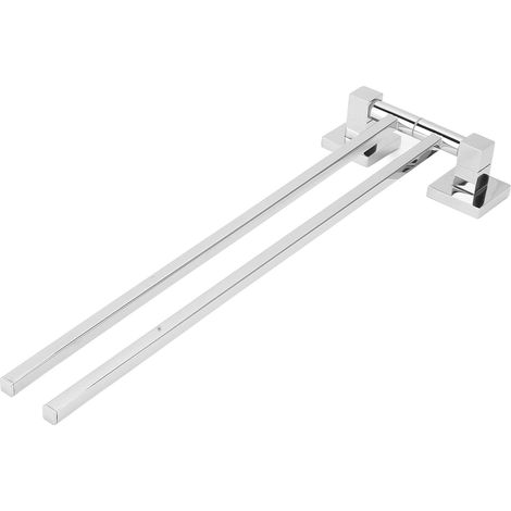 Porte-serviettes en acier inoxydable, barre pivotante à 180°, durable (1/5)