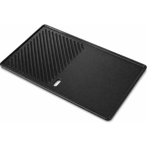 43 x 24CM Plancha Plaque de Cuisson pour Landmann, EMAILLEE Triton 2 Bruleurs, Fonte Plaque Barbecue Gril à Gaz Pièce de Rechange Plancha Plaque de Cuisson de Poulet (1/5)