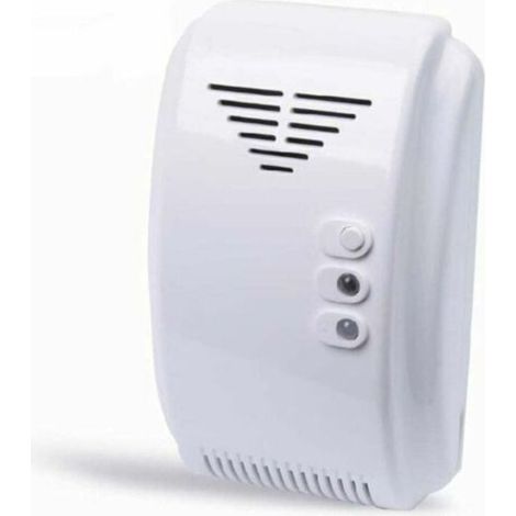 Rilevatore di gas, rilevatore di gas a 12 V, sensore di allarme, propano, butano, GPL, camper naturale, furgone, colore bianco (1/4)