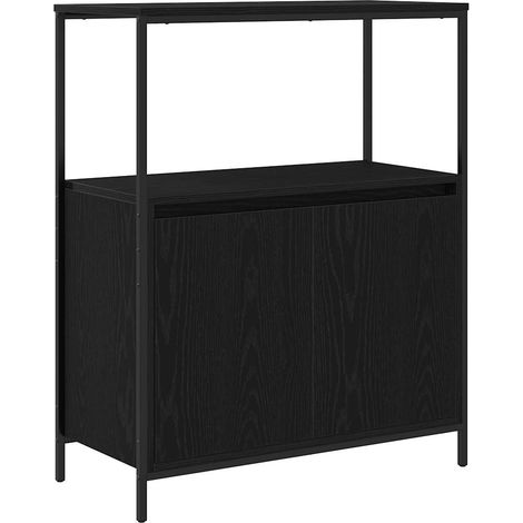 Maison Exclusive - Badschrank mit Regalen Schwarz Eichen-Optik 76