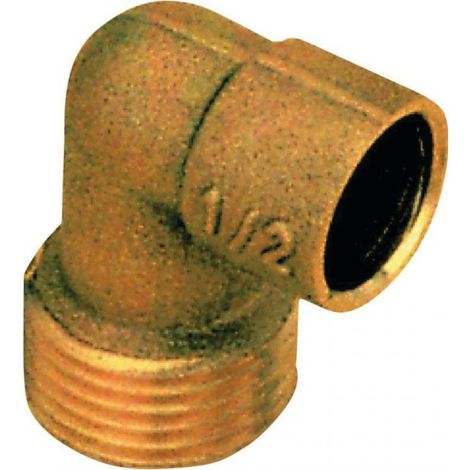 coude en laiton - mâle - 16 mm à souder vers 15 x 21 à visser - sachet de 2 (1/2)