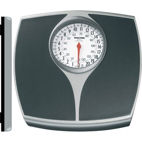 Salter Bilancia meccanica da bagno con quadrante Speedo 148 BKSVDR, quadrante sovradimensionato per una facile lettura, grande bilancia a piattaforma per il peso corporeo, capacità 136 kg (1/5)