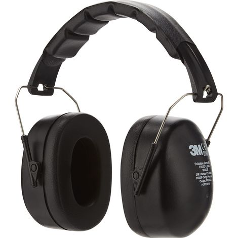 Protezione uditiva 3M casco pieghevole nero 30 decibel