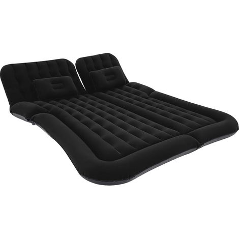 Matelas de voiture gonflable, pompe électrique, design portable, noir (1/2)