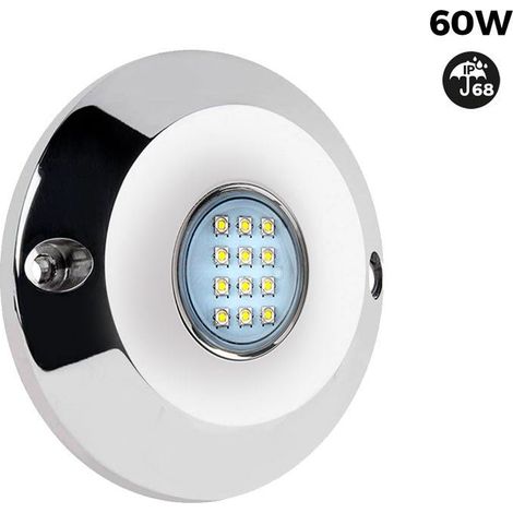 Foco LED Sumergible Para Embarcaciones 12-24V - 60W - Blanco