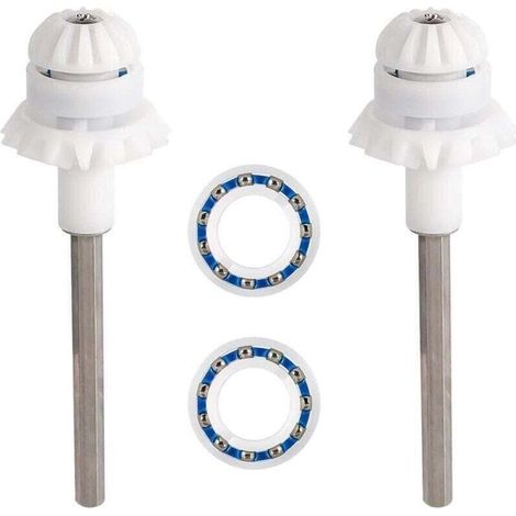 2 Pièces Nettoyeur Piscine pour MX8 MX8EL MX6 MX6EL Elite, XU, Accessoires Mise Point l'arbre d'Entraînement Nettoyeur Piscine Rechange Nettoyeur Piscine pour Zodiac, Avec Roulement Roue Moteur - KZQ (1/4)