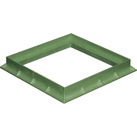 Cadre PVC 300 x 300 mm - Vert - First Plast (1/2)