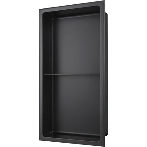 Signature Shower Niche 610mm H x 305mm W - Matt Black (1/2)