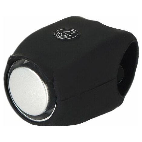 Clacson per bicicletta, campanello elettrico per bici e scooter, mini campanello elettronico di avvertimento sonoro E-Bell, custodia in silicone impermeabile