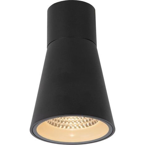 Spot plafond extérieur LED 9W IP65 noir Lucide Derby (1/2)
