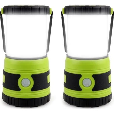Lampe de camping LED ultra-lumineuse 1500 lumens, 4 modes d'éclairage, projecteur à intensité variable, fonctionne sur piles, éclairage de tente d'urgence en cas de panne de courant (1/3)