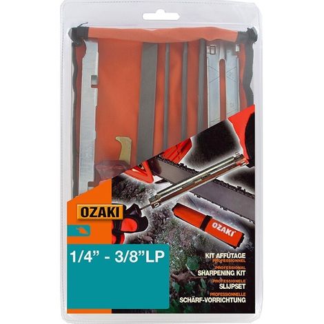 Kit afilado OZAKI 5605-007-1027 cadena 1/4" - 3/8LP" polea la lima 4 mm