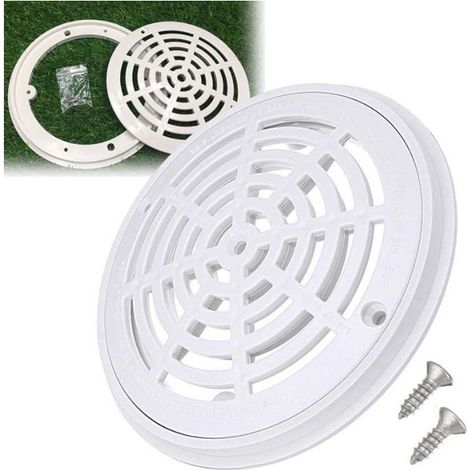 Couvercle de drain principal rond pour piscine – ABS haute qualité – Installation facile – Convient à la plupart des nettoyeurs de piscine (1/5)